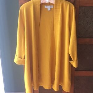 Gold Mustard Yellow Laura Ashley Cardigan